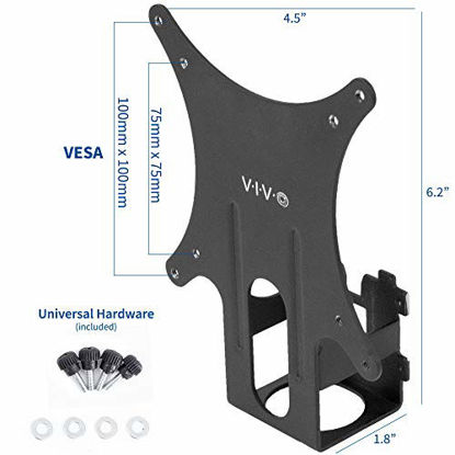 Picture of VIVO Quick Attach VESA Adapter Plate Bracket Designed for Dell SE2416HX, SE2717HX, SE2717H, S2216M, SE2716H, SE2216H, S2817Q, SE2417HG, S2316H, S2316M, SE2416H, and More, Mount-DLSSE2