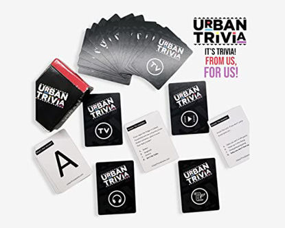 Picture of Urban Trivia Game - Black Trivia Card Game for The Culture! Fun Trivia on Black TV, Movies, Music, Sports, & Growing Up Black! Great Trivia for Adult Game Nights and Family Gatherings.