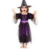 Picture of Halloween Witch Costume Deluxe Set Fancy Party Purple Dress for Girls (S 5-7 Year)