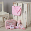 Picture of Baby Gift Set in Pink - Baby Shower Hamper for Baby Girl with Baby Gifts Including a Rattle, Photo Frame, Muslin Cloth, Bib, Socks, Mitts and Hat