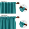 Picture of Deconovo Blackout Curtain Panels for Bedroom, Room Darkening Back Tab and Rod Pocket Curtains, 42x72 Inch, Turquoise, 2 Panels