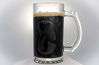 Picture of Bigfoot Sasquatch Yeti 16 oz. Glass Beer Mug Handmade Deep Carved Engraving Bigfoot print with Bigfoot inside Etched Engraved Sports Mug Unique Bigfoot Gift. Free Shipping!!