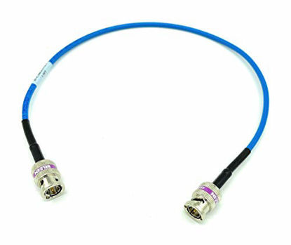 Picture of AV-Cables 12G 4K HD SDI BNC - BNC Cable Belden 4855R Mini RG59 (1.5ft, Blue)