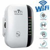 Picture of WiFi Repeater,WiFi Extender,Super Boost WiFi Range , Covers Up to 2640 Sq.ftUp to 300 Mbps, 1-Tap SetupSupport AP/Repeater Mode and WPS Function, with Ethernet Port