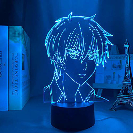 Deelessgz 2 Pictures Anime Night Light Star Lamp 3D Anime Lights  Transparent Acrylic LED Lamp Touch 7 Color Change Remote Control 16 Tone  Light Decor Light Night Light for Kids: Night Lights: