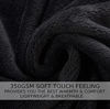 Picture of Soft Blanket Queen Size Fleece Warm Fuzzy Throw Blankets for The Bed Sofa Lightweight 350GSM HOZY Charcoal Grey 90" 90"