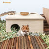 Picture of Niteangel Birch Chamber-Maze Hamster Hideout - Small Pets Woodland House Habitats Decor for Hamster Mice Gerbils Mouse