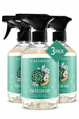 Picture of Caldrea Multi-surface Countertop Spray Cleaner, Made with Vegetable Protein Extract, Pear Blossom Agave, 16 oz, 3 Pack