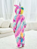 Picture of Unicorn Pajamas Onesie Animal Costume for Girls (Oblique stripe starry pink, 8 Years)