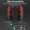 Picture of SPKPAL Computer Speakers RGB Gaming Speaker PC 2.0 Wired USB Powered Stereo Volume Control Dual Channel Multimedia AUX 3.5mm for Laptop Desktop Tablet Phone Monitors