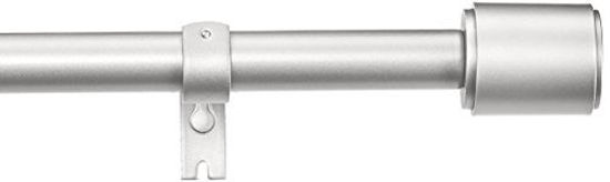 Picture of Amazon Basics 1-Inch Wall Curtain Rod with Cap Finials - 36 to 72 Inch, Nickel