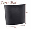 Picture of Backflow Preventers Protection 30W x 26H Backflow Winter Cover Insulated Cover Pouch for Winter Pipe Freeze Protection,Water Sprinkler Valve Box and Controller (30Wx26H, Black)