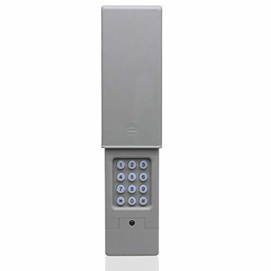 Picture of Universal Garage Door Keypad Wireless Keyless Entry Keypad Compatible Chamberlain/LiftMaster/Craftsman/Linear etc Garage Door Opener has Learn Button or DIP Switch,Control 2 Doors,Easy to Set Up