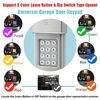 Picture of Universal Garage Door Keypad Wireless Keyless Entry Keypad Compatible Chamberlain/LiftMaster/Craftsman/Linear etc Garage Door Opener has Learn Button or DIP Switch,Control 2 Doors,Easy to Set Up