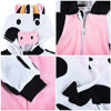 Picture of Kids Dairy Cow Pajamas Onesie Cow Costume for Boys Girls Animals Onepiece 4-6Y