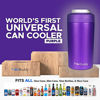 Picture of Frost Buddy Universal 2.0 5 Sizes in 1 Insulated Can Cooler, Stainless Steel Can Cooler for 12 oz & 16 oz Regular or Slim Cans & Bottles, Purple