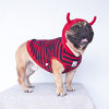 Picture of iChoue Little Devil Dog Halloween Costumes Hoodies Clothes for Medium Dogs Boy Girl for French Bulldog Cold Weather Winter Coats Hoodies Frenchie English Pug Pitbull Corgi Puppy - L