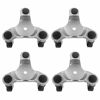 Picture of QWORK 4 pcs 6" Steel Tri-Dolly, 200 lbs Load Capacity, Great for Moving Furniture & Appliances, Durable and Easy to Use