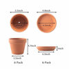 Picture of Terra Cotta Pots with Saucer- 6-Pack Large Terracotta Pot Clay Pots 5.5'' Clay Ceramic Pottery Planter Cactus Flower Pots Succulent Pot with Drainage Hole- Great for Plants,Crafts Terra Cotta Planter