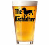 Picture of The Dachfather - Gift for Wiener Dog Lover - Dachshund Weiner Dog Dad - 16oz Pint Drinking Cup Beer Glass