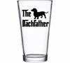 Picture of The Dachfather - Gift for Wiener Dog Lover - Dachshund Weiner Dog Dad - 16oz Pint Drinking Cup Beer Glass