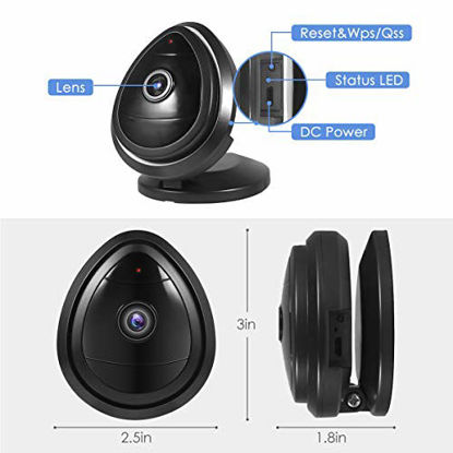 Picture of Wireless IP Home Surveillance Security Camera System with Motion Email Alert/Motion Detection for Indoor Security, Nursery, Pet Monitor, Remote Control