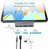 Picture of IPad Pro USB C Hub, CHOETECH 4 in 1 IPad Pro Hub 4K@60HZ HDMI Adapter and USB-C PD 60W, USB 2.0, 3.5mm Audio Output, Compatible with IPad Pro 2021/2020 /2018, iPad Air 4, MacBook Pro 2020/2019