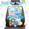 Picture of Itomoro Car Seat Toys for Infant, Baby Car Toys Rear Facing, Three Kickable and Playable Cute Dolls with Sounds, Baby Car Accessories Suitable for 0-6-12 Months, Best Car Travel Companion