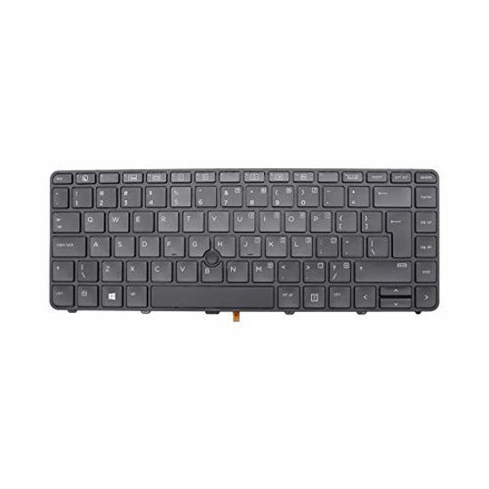 Picture of New Keyboard Replacement for HP PROBOOK 430 G3, 430 G4, 440 G3, 440 G4, 445 G3, 640 G2, 645 G2 Series with Backlit Frame Black