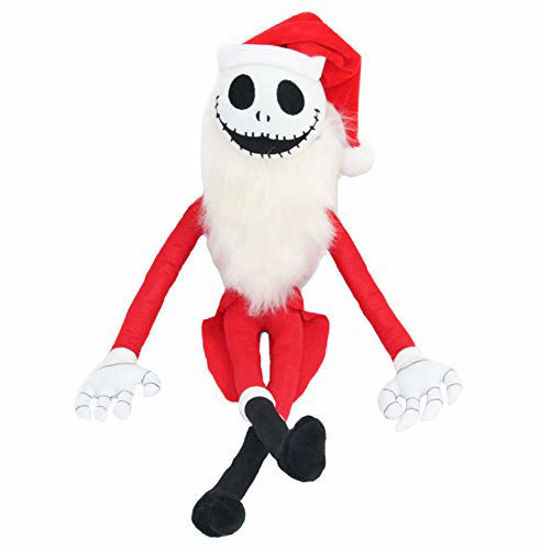 Picture of Jack Skellington Plush Doll - illuOkey Nightmare Before Christmas Toys - 20 Inches Pumpkin King Plush Stuffed Baby Dolls (Red Joy)