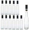 Picture of Encheng 12 oz Glass Bottles With Cork Lids,Home Brewing Bottles Juicing Bottles With Caps Shrink Capsules,Clear Beveage Bottles For Sparkling Wine,Kefir,Food Storage,Leak Proof,Dishware Safe,12Pack