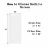 Picture of MAGZO Magnetic Screen Door Fits Door Size 36 x 82 Inch-White, Screen Size 38 x 83 Inches Heavy Duty Side Opening Fiberglass Screen Curtain for Patio Door