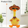 Picture of Lopbraa Singing Cactus Toy Dancing Cactus Plush Funny Cactus Dolls for Home Decoration Cactus with 120 English Songs Interesting Children's Toys (Yellow Duck)