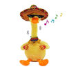 Picture of Lopbraa Singing Cactus Toy Dancing Cactus Plush Funny Cactus Dolls for Home Decoration Cactus with 120 English Songs Interesting Children's Toys (Yellow Duck)