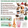 Picture of CiyvoLyeen Woodland Animals Craft Kit Forest Creatures DIY Sewing Felt Plush Animals for Kids Beginners Educational Sewing Set Girls and Boys Art Craft Kits