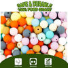 Picture of Silicone Beads, Silicone Beads for Teething Bulk, Silicone Teething Chewing Beads for Pacifier Clips Necklace Bracelet Making DIY Supplies Dental Care Safety Handicrafts