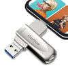 Picture of Gulloe USB 3.0 Flash Drive 512GB Intended for iPhone, USB Memory Stick External Storage Thumb Drive Photo Stick Compatible with iPhone, Android, Computer (Silver)