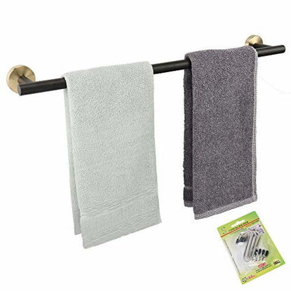 TocTen Bath Towel Rack - Square Base Thicken SUS304 Stainless Steel Towel  Bar for Bathroom, Bathroom Accessories Towel Rod Heavy Duty Wall Mounted