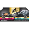 Picture of Sheba Perfect Portions Cuts in Gravy Multipack Salmon & Tuna Wet Cat Food 2.6 oz.