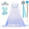 Picture of BanKids Snow Queen Act 2 Costumes Princess Dresses for Girls with Wig,Crown,Magic Wand,Gloves Accessories 3T 4T(100,K11)