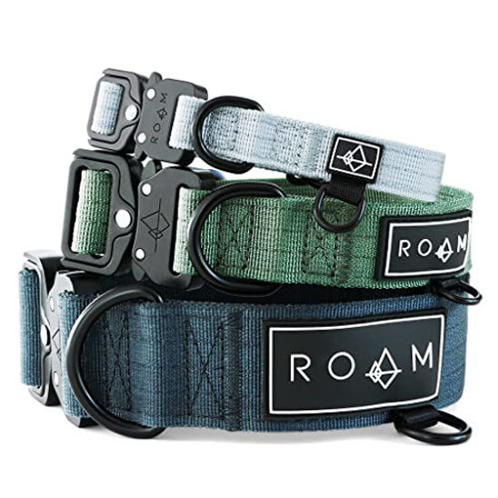 Picture of ROAM Premium Dog Collar - Adjustable Heavy Duty Nylon Collar with Quick-Release Metal Buckle (California Horizon, 1" Width, 14"-20")