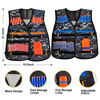 Picture of Kids Tactical Vest Kit 2-Pack for Nerf Guns N-Strike Elite Series Gun Wars with 100 Pcs Refill Darts, 2 Reload Clip, 2 Dart Pouch, 2 Tube Mask, 2 Wrist Band and 2 Protective Glass, Suit for Boys Girls