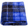 Picture of SOCHOW Flannel Fleece Throw Blanket 60 × 80 Inches, All Season Plaid Blue Blanket for Bed, Couch, Car