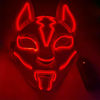 Picture of eLUUGIE Halloween Mask LED Light up Mask Fox mask for Cosplay Halloween Costume Masquerade Parties/Carnival (Red)