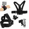 Picture of Accessories Kit for DJI Osmo Pocket,Osmo Pocket 2,New Quick Release Head Strap Mount + Chest Mount Harness + Backpack Clip Holder + 360°Rotating Wrist Strap