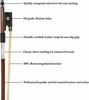 Picture of MI&VI Classic Brazilwood Violin Bow (1/2 Size) with Ebony Frog and Octagonal Silver Mount | Well Balanced | Light Weight | Real Mongolian Horse Hair - By MIVI Music