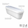 Picture of Tovolo Glide-A-Scoop Ice Cream Tub, 1.5 Quart, Insulated, Airtight Reusable Container With Non-Slip Base, Stackable on Freezer Shelves, BPA-Free, White