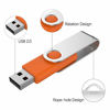 Picture of KOOTION 32 GB USB Flash Drive 32 gb Flash Drive 10 Pack Thumb Drive Memory Stick Pen Drive Keychain Design, Orange