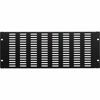 Picture of NavePoint 4U Blanking Panel, Slotted, Flanged, 19 inch Wide Network Server Rack or Server Cabinet, Filler Panel, Steel, Hardware Included