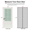 Picture of MAGZO Magnetic Screen Door Fit Door Size 32 x 82, Reinforced Fiberglass Mesh Curtain Back Door Mesh with Full Frame Hook&Loop-Grey